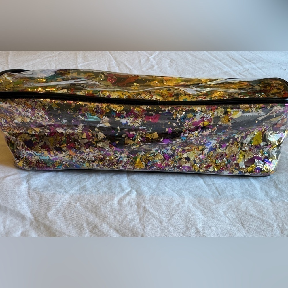 NWOT Sephora confetti small zip travel pouch/make up/toiletry bag - Picture 2 of 4